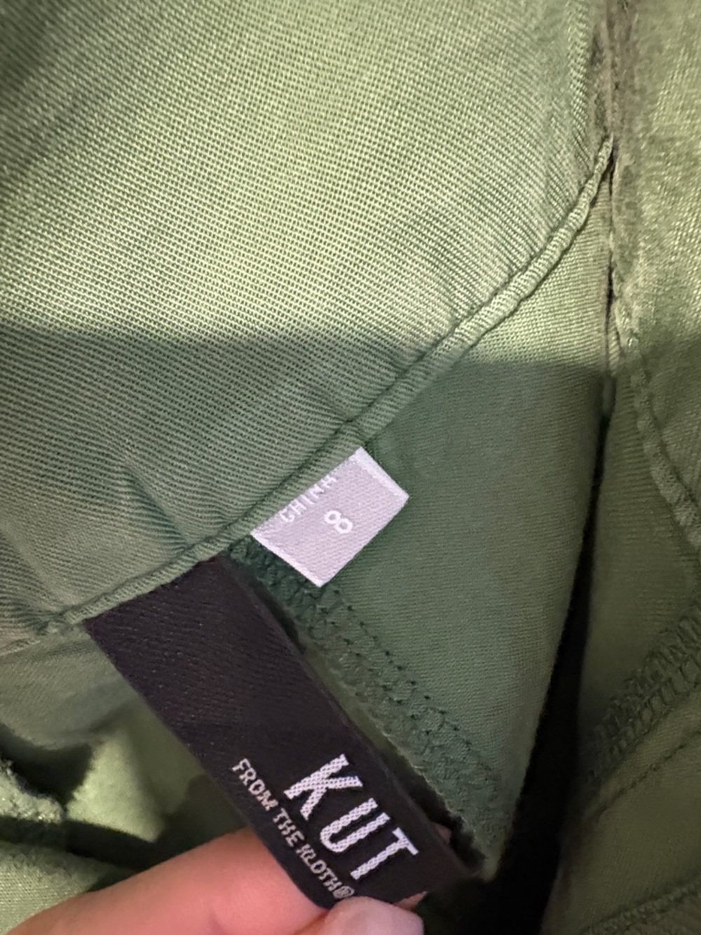 Kut from the Kloth Wide-Leg Lyocell Pants in Green - Picture 2 of 3